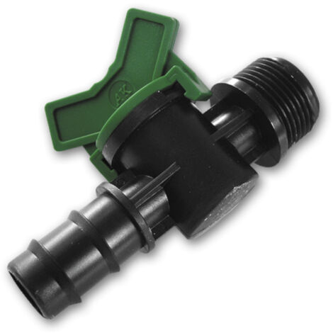 Absperrhahn für Tropfbewässerung 3/4"