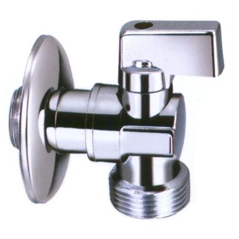 Absperrkugelhahn für Waschmaschineneck ohne Filter, metallisch - H/ZW-11-W20