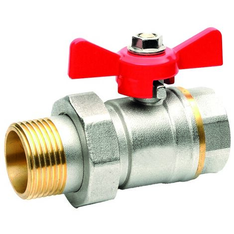 Absperrkugelhahn mit Innen-/Außengewinde mf 1/2"