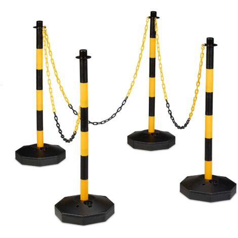Absperrpfosten mit kette 4er set 88304