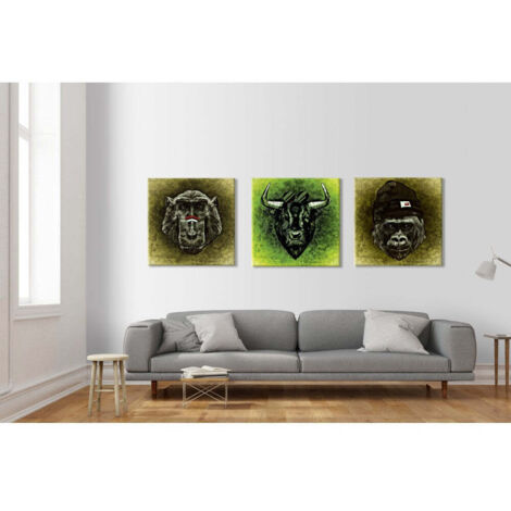 ABSTRACT 1105 - Quadro Canvas su telaio in legno - Misura: 100x100 cm