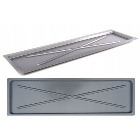 Abtropfgestell 75x25 cm silber