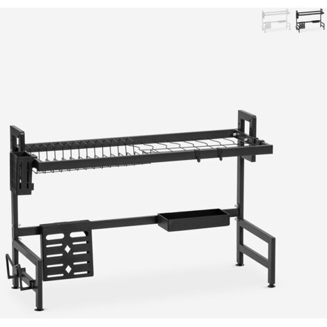 Abtropfgestell für die Spüle 105x27x56cm Nalan Plus - Schwarz