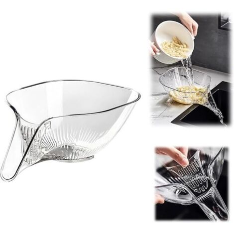 Abtropfkorb für die Küchenspüle, multifunktionaler Abtropfkorb für Gemüse, Siebkorb mit Abtropfschale