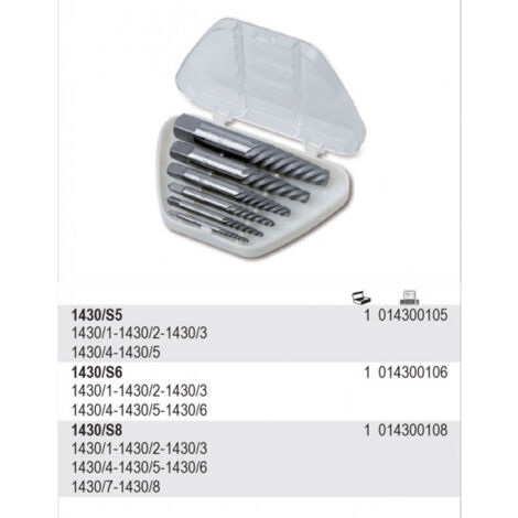 Abtropfset für gebrochene Schrauben, 8-tlg