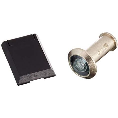 ABUS 04914 Visualizzatore porta con obiettivo grandangolare e tappo di copertura 2300 argento, 3600 W, 220 V, One size