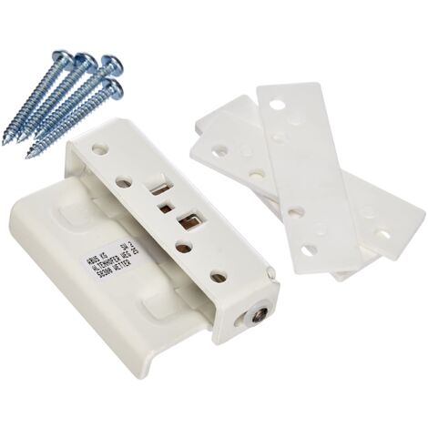 ABUS 323362 SW2 W - Chiavistello universale per porte e porte-finestre, in acciaio, colore: Bianco