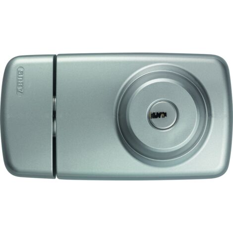 ABUS 532962 - Serratura supplementare per porta 7025 S, con cilindri esterno e interno, colore: Argento