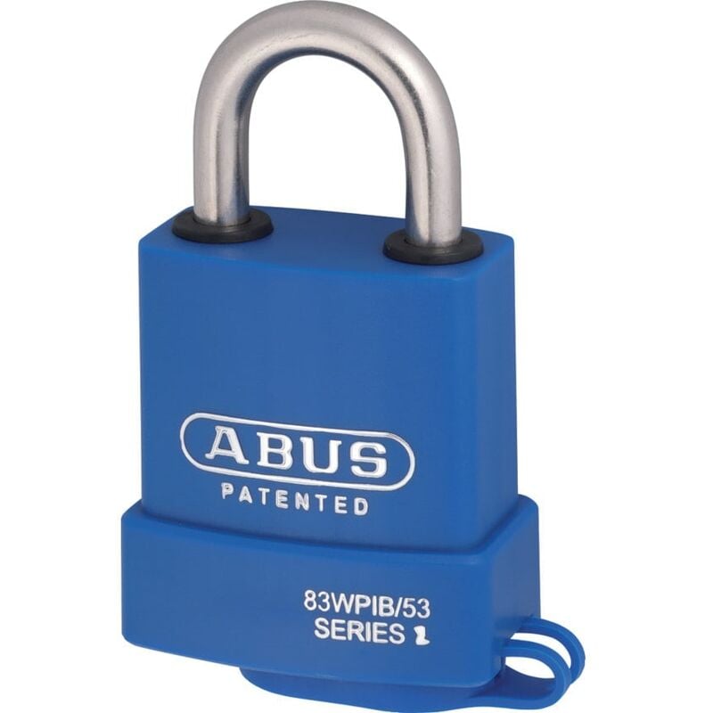 Abus - 83WPIB/53 High Security Blue Brass Key Padlock - 51mm