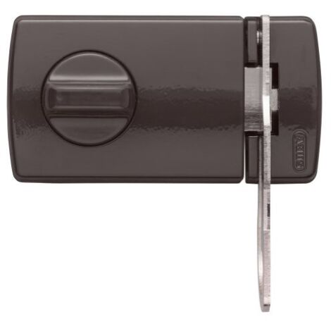 ABUS 560347-2130BB Cerrojo de Sobreponer de botón con cilindro de serreta y retenedor marron blister