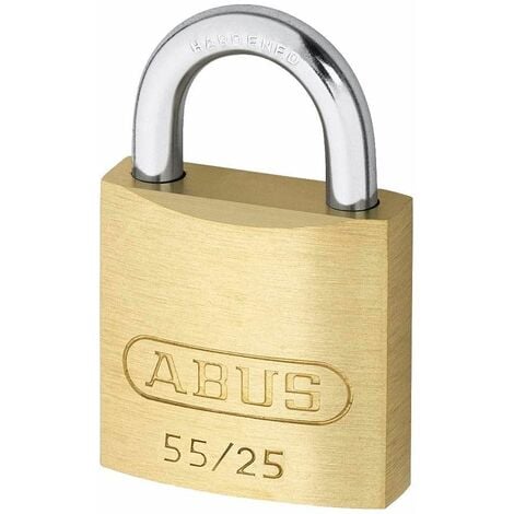 55/25mm Brass Padlock Carded (ABU5525C)