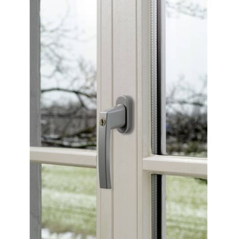 ABUS ABFS59486 Poignée de fenêtre verrouillable argent