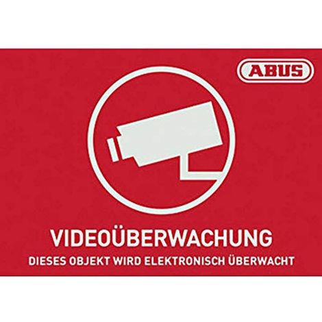 ABUS AU1420 PANNEAU D'AVERTISSEMENT