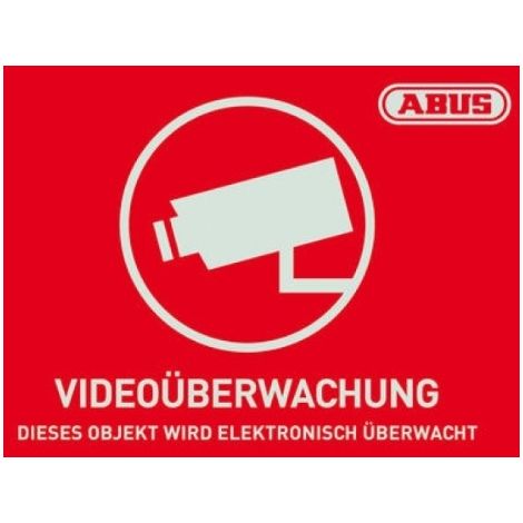 ABUS AU1421 PANNEAU D'AVERTISSEMENT