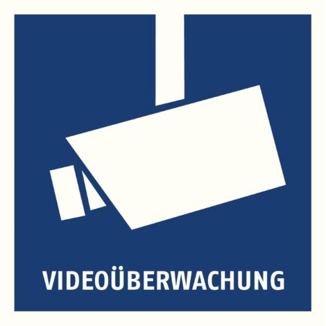 ABUS AU1500 Warnaufkleber Videoüberwachung 90x90 mm