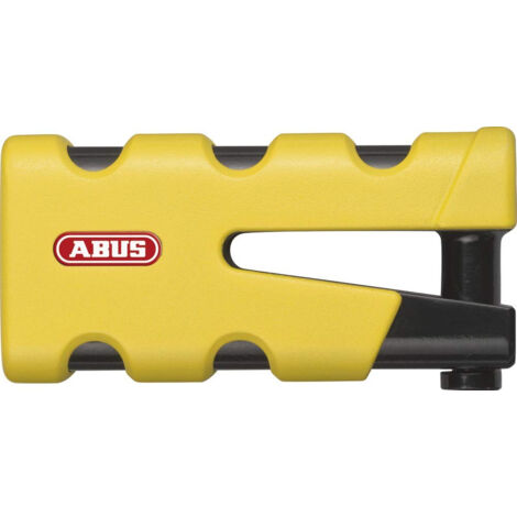 ABUS BLOQUE DISQUE GRANIT SLEDG 77 GRIP YELLOW - ANTIVOL MOTO AVEC CYLINDRE XPLUS SÉCURISÉ ET CÂBLE DE RAPPEL - NIVEAU DE SÉCURI