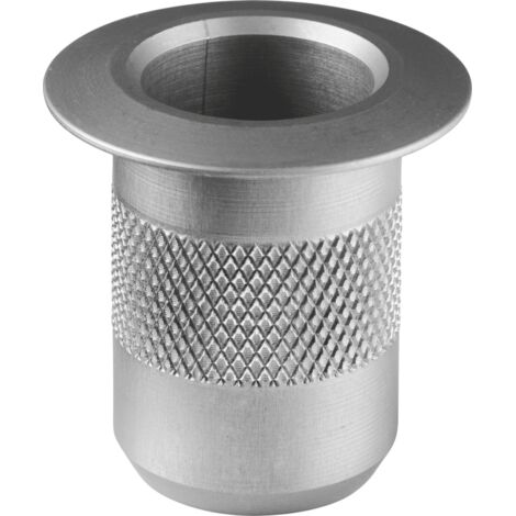 ABUS Bodenhülse BHS550 für StangenschlossBohr Ø 24mm STA silberfarbig eloxiert