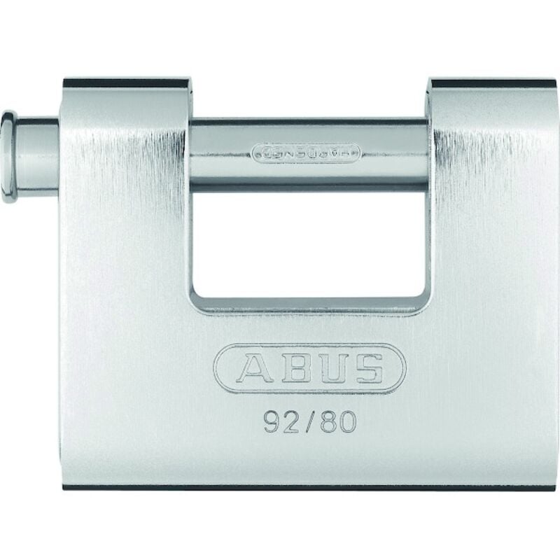 Cadenas blindé 92/80 monobloc 80mm avec 2 clés Abus