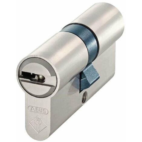 Abus – Cylindre de serrure haute sécurité 30x60 mm – 15 goupilles – 3 clés réversibles – Aluminium avec boîtier en acier nickelé