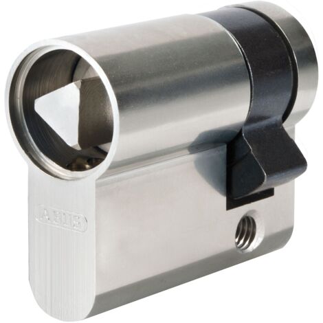 Abus Dreikant Halbzylinder 8mm - Zylinderschloss Außendreikant innenliegend 491 XH 38mm , Messing vernickelt
