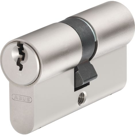 ABUS E20NP 598234 - Cilindro a profilo con 5 chiavi, confezione da 2 pezzi