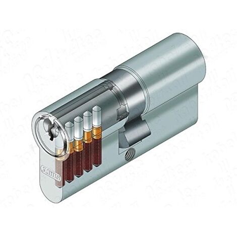ABUS E50N30/30B-EUROCILINDRO HARLE NICKEL PLAQUETTE THERMOFORMÉE