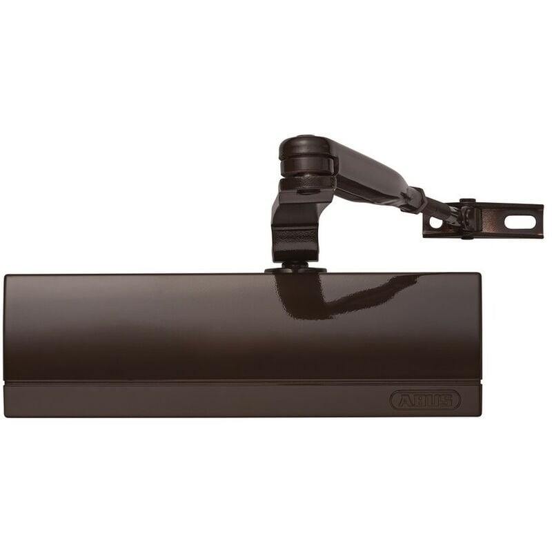 Abus - Ferme porte Alu 85kg max avec Capot Marron