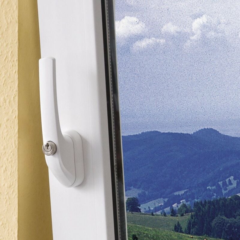 Image of FG300 w AL0125 373794 - Maniglia per finestra con serratura, chiave unica, bianco - Abus