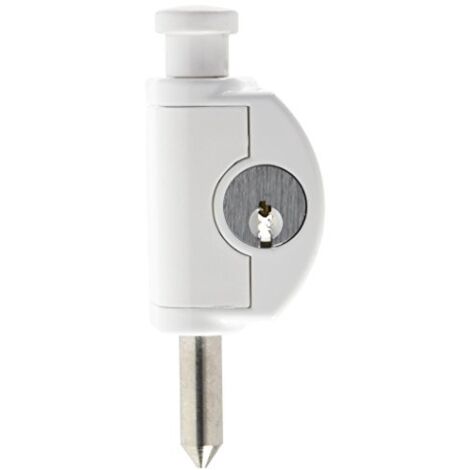 Abus Ftr42 W Al0125 Serratura con Blocco, Blocco Finestre con Chiavistello In Acciaio Inox, Chiusura a Chiave, Livello di Sicurezza: 4, 56906, 24 Mm, Bianco