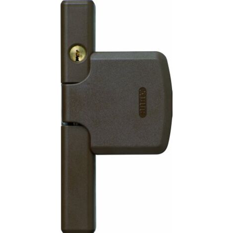 Abus Fts206 Al0125 Serratura con Blocco, Blocco per Finestre con Chiusura a 2 Stadi, Chiusura con Chiave, Livello di Sicurezza: 10, 37391, Marrone