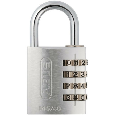 ABUS 155/40 Lucchetto A Combinazione 40 Mm: 4 Cifre Regolabili, Corpo In Zinco, Staffa In Acciaio