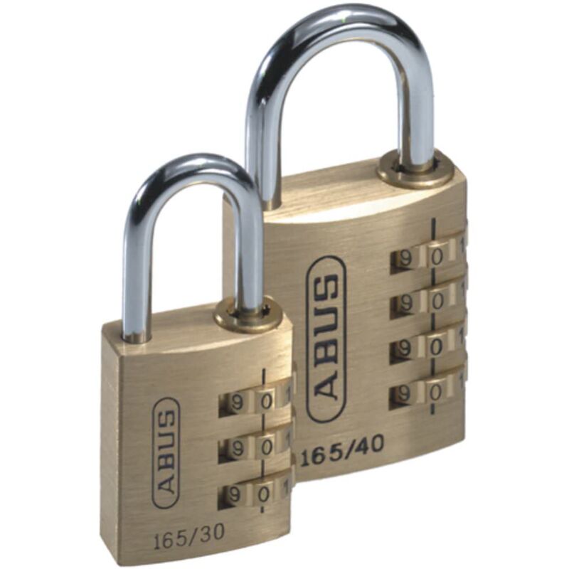 Image of Abus - Numero Lock Series 165/40 in ottone. Con codice regolabile