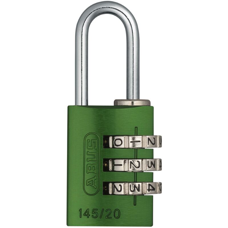 Abus - 46571 145/20 20mm Aluminium Combination Padlock Green 46571 ABU14520GRE
