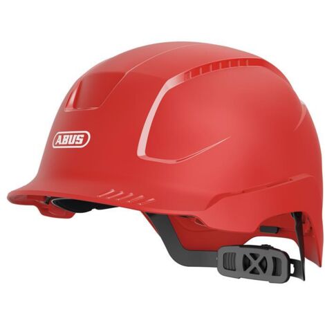 ABUS Mechanical 38484 SCATOR-E Non-vented Safety Helmet Red ABU38484