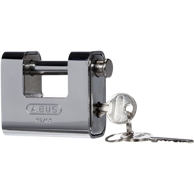 Abus - 31938 92/65mm Monoblock Brass Body Shutter Padlock Carded ABU9265C