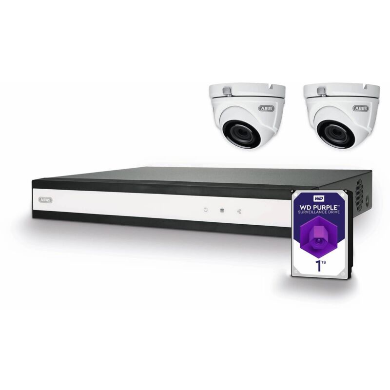 Abus - Performance Line TVVR33622D analogique, ahd Set pour caméra de surveillance 6 canaux avec 2 caméras 1920 x 1080 pixels 1 tb X983862