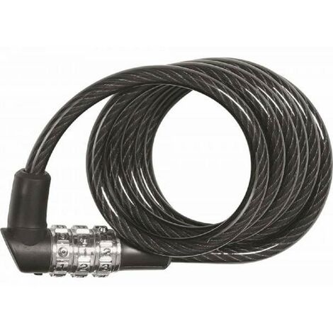 ABUS Serratura a spirale 3506C - combinazione flessibile di 6 mm spessore Livello sicurezza 1 120 cm Nero