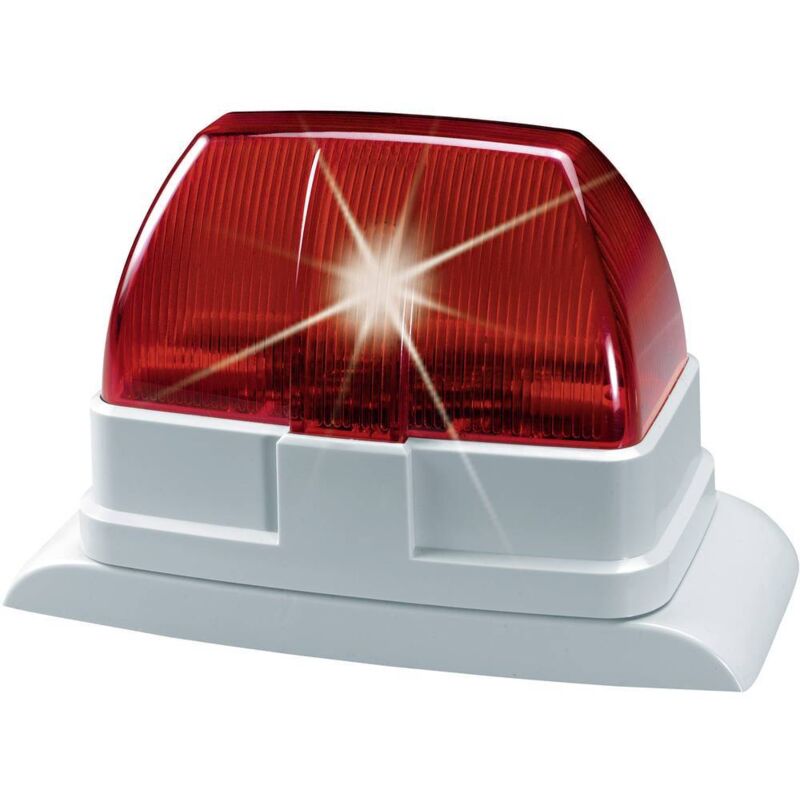 SG1670 Lumière d'alarme clignotante rouge intérieure, extérieure 12 v/dc - Abus