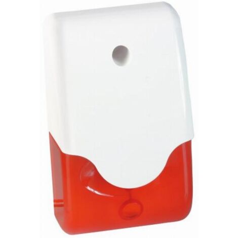 ABUS SG1681 Sirena con lampeggiante 100 dB Rosso Ambiente interno, Ambiente esterno 12 V/DC