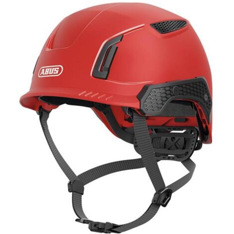 ABUS SPECTOR Vented Safety Helmet Red - Impact Resistant ABS
