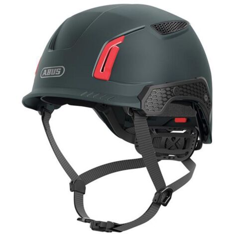 ABUS Spector Vented Safety Helmet Titan Black - Impact Resistant