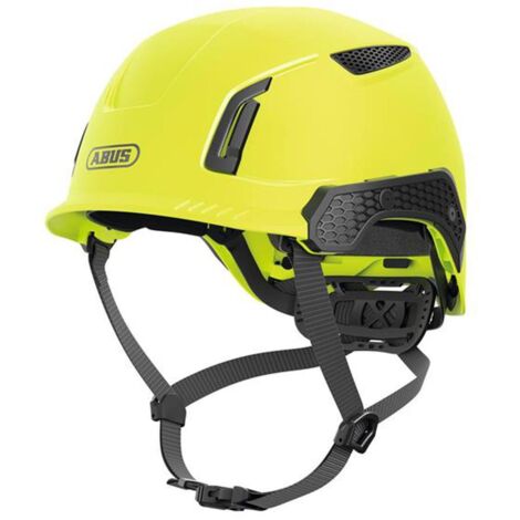 ABUS SPECTOR Vented Safety Helmet Yellow - Impact Resistant ABS