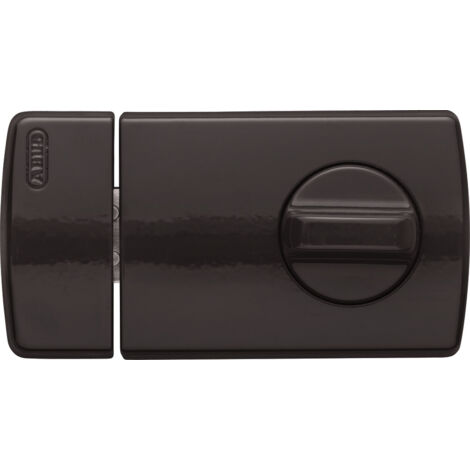 ABUS Tür-Zusatzschloss 2110B braun, Innen mit Drehknopf