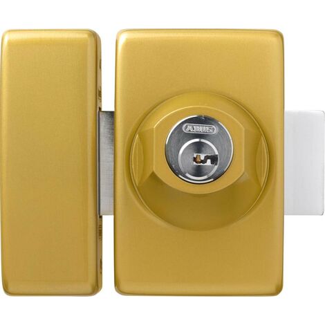 Abus – Verrou à bouton 45mm – Cylindre D6 à 6 goupilles – Épaisseur de porte max 22mm – Bronze pour sécurité renforcée
