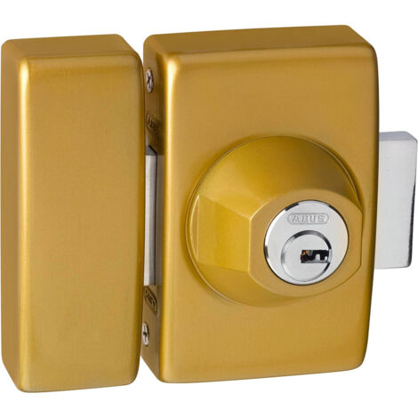 Abus – Verrou à bouton 45mm – Cylindre 23mm – 4 clés incluses – Acier pour sécurité renforcée – Installation facile