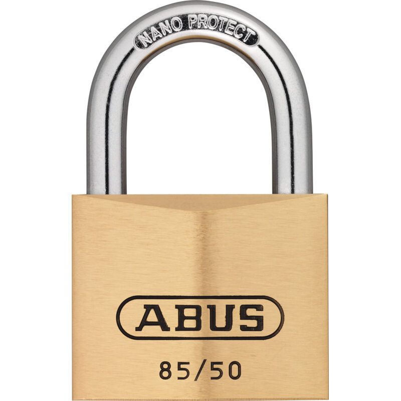 Abus - Zylindervorhangschloss 85/50 Gl Schlosskörperbreite 50 Mm Messing Gleichschließend 2726