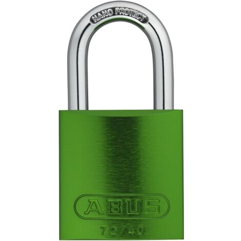 ABUS Vorhangschloss Aluminium 72/40 grün gl.