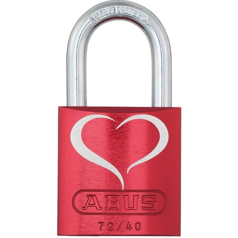 Abus Vorhangschloss Aluminium 72/40 rot LoveLock 2