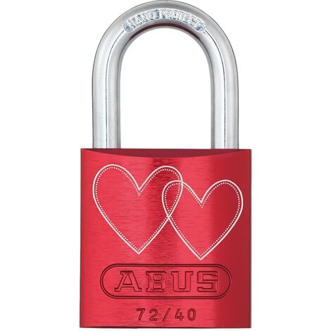 Abus Vorhangschloss Aluminium 72/40 rot LoveLock 4