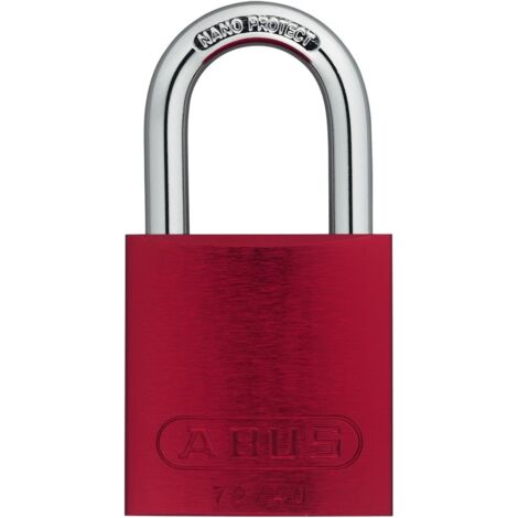 ABUS Vorhangschloss Aluminium 72/40 rot vs. einseitig neutral